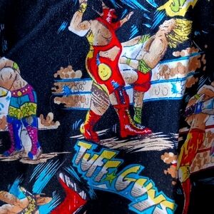 Vintage Johnny Cotton Sh/Sl Button Up Shirt Men's L Wrestling 100% Cotton